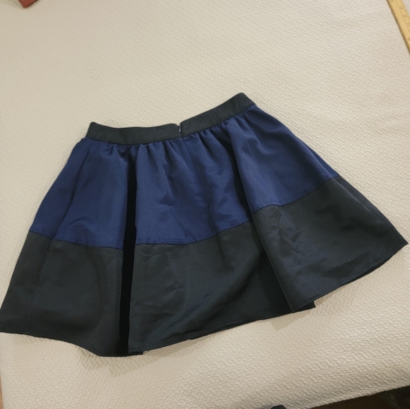 NEW Express Black and Blue Women's Skirt Size 10 Color Block Full - Picture 5 of 13